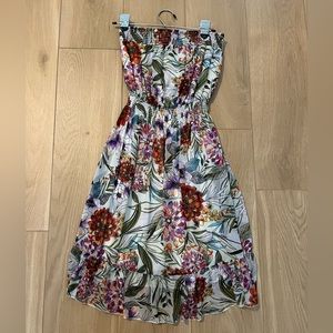 Forever 21 Floral Strapless Sundress